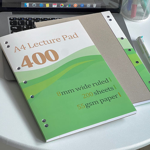 58g400页薄脆本大学生专用考研高颜值加厚可撕活页笔记本子草稿纸