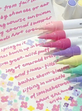 小红书同款真彩丙烯马克笔套装软头学生美术专用双头60不透色彩笔