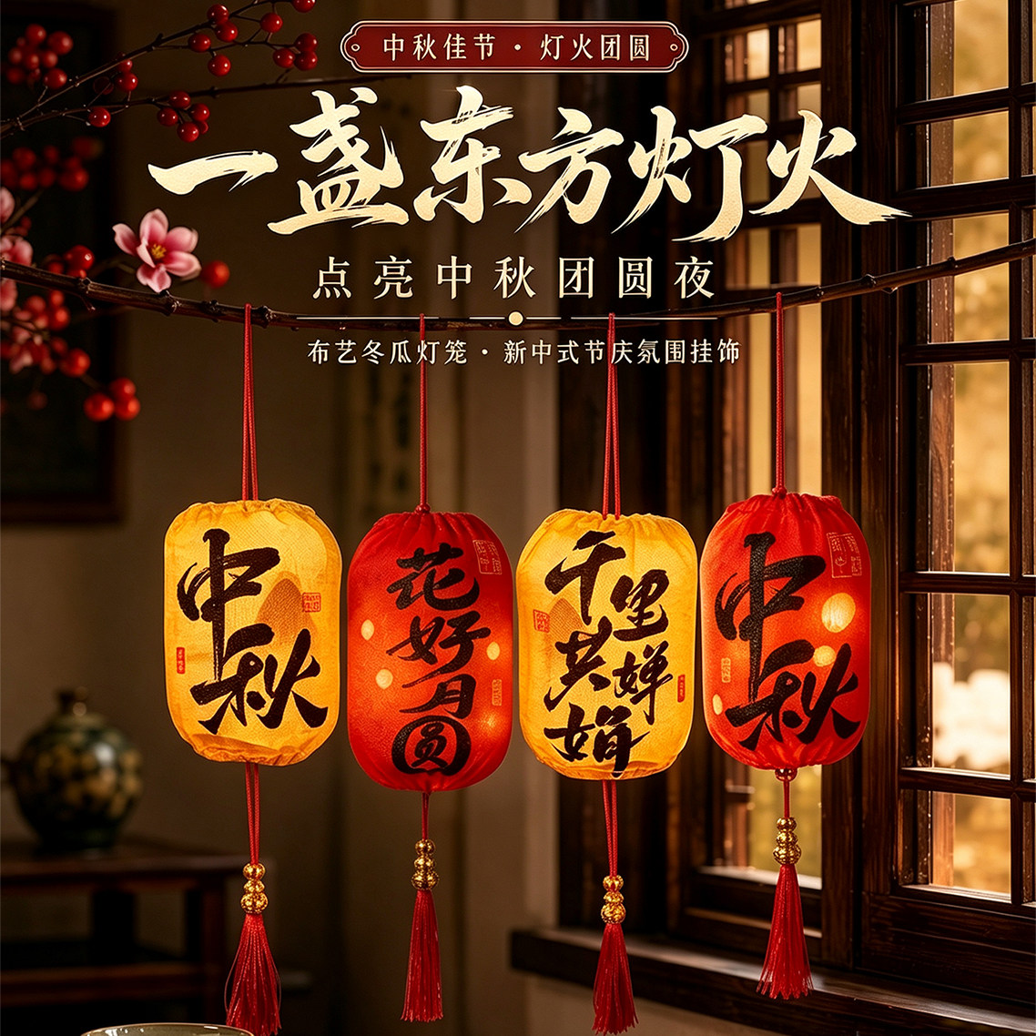 【董宇辉推荐】中秋发光灯笼古风图片