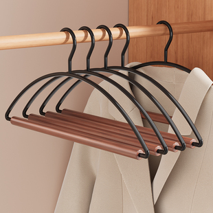 整理师推荐榉木衣架家用挂衣防滑无痕衣服挂架子高端成人衣撑晾衣