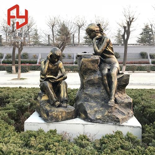 铸铜雕塑抽象古代名人户外园林校园民俗文化景观铸铜人物雕塑
