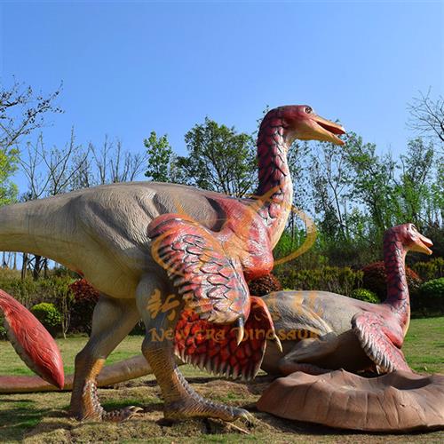 新大型仿真恐龙霸王龙电动恐龙会叫会动模型景观游乐园三角龙模型