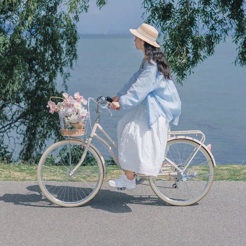 纽斯加高颜值复古淑女自行车