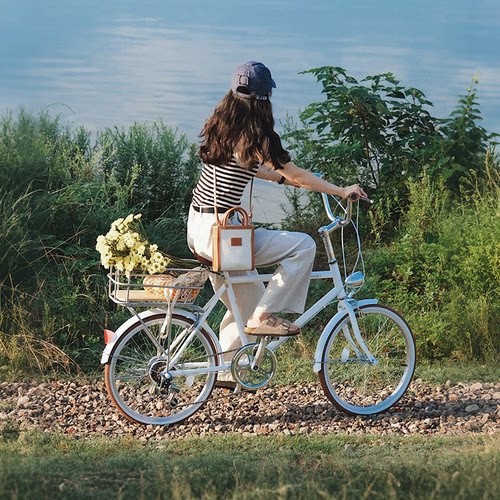 自行车女款复古城市通勤六档变速