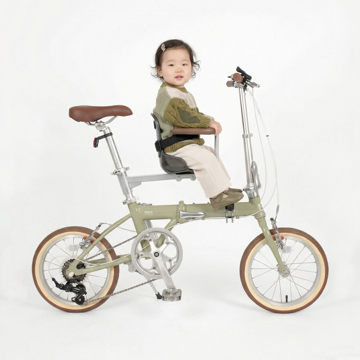 带小孩母子自行车折叠亲子自行车上学可带人婴儿车可骑行新款便携