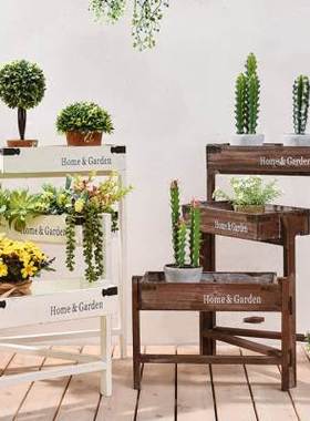 多功能折叠花架小盆景置物架客厅装饰品摆件阳台创意家居橱窗摆设