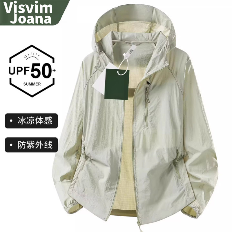 Visvim Joana户外运动连帽冲锋防晒衣外套女轻薄透气防泼水防晒服