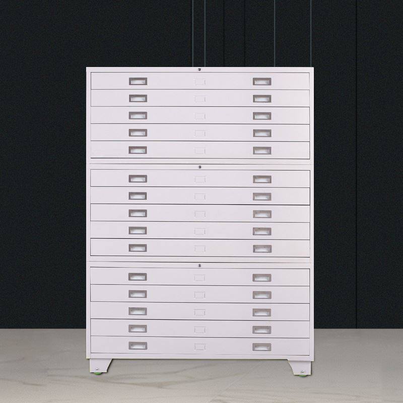 河洛乐华底图柜资料柜0号1号钢制抽屉式柜建筑工程图纸柜图纸存放