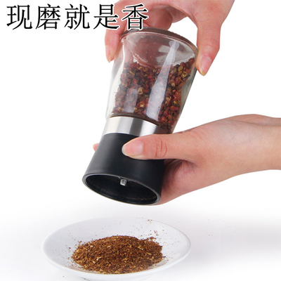 胡椒研磨器手动研磨瓶家用磨胡椒粉研磨器现磨黑胡椒磨碎器调味瓶