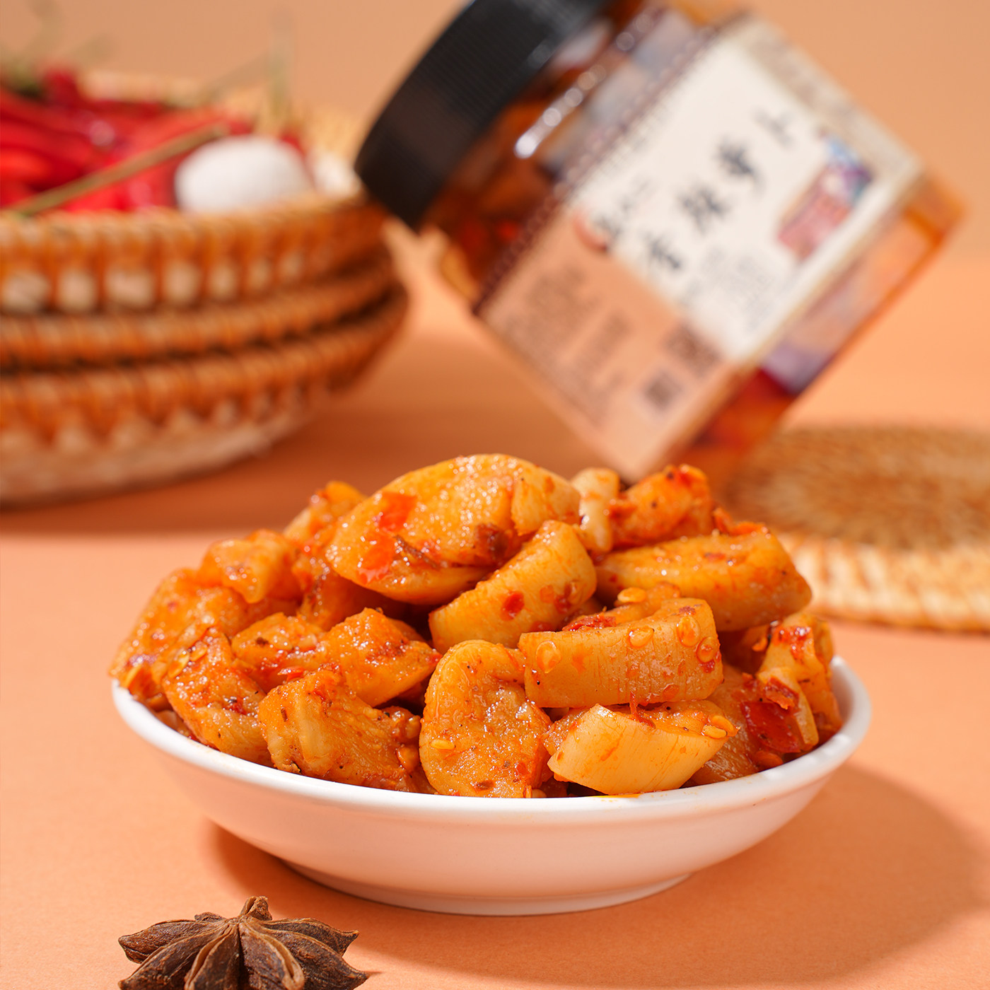 香辣萝卜干下饭菜开味酱菜咸菜四川嘎嘣脆香辣麻辣萝卜丁湖南特产