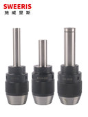 MT4莫氏锥柄2号 16铣床自锁紧直柄MT2 加硬一体式 钻夹头R8柄APU13