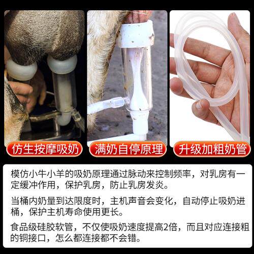 牛羊挤奶机奶牛用吸奶器可调速充电款兽用挤奶器小型家用吸奶神器