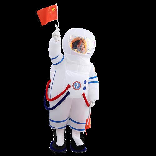 儿童太空服装人偶卡通宇航员充气防护可爱搞笑表演航天道具演出服