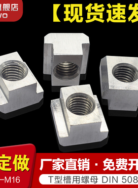 A2不锈钢DIN508 M4 M5 M6 M8 M10 M12 M16 T型槽工作台滑块 304钢