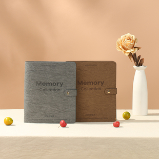 HIMORE海马体简约婚纱全家福相册扣式设计大容量照片收纳册纪念册