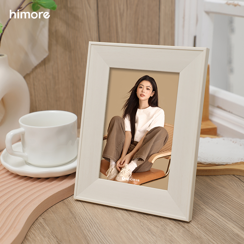 海马体6寸相框奶油白暖阳春日