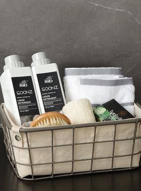 北欧ins卫浴套装酒店洗手液瓶样板房卫生间收纳篮摆件