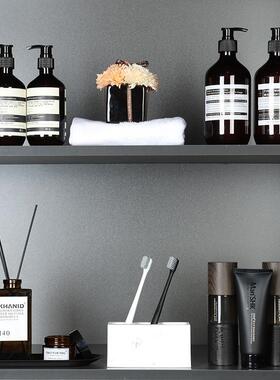 样板房卫生间装饰品摆件洗护用品洗衣房摆件卫浴套装阳台柜软装饰