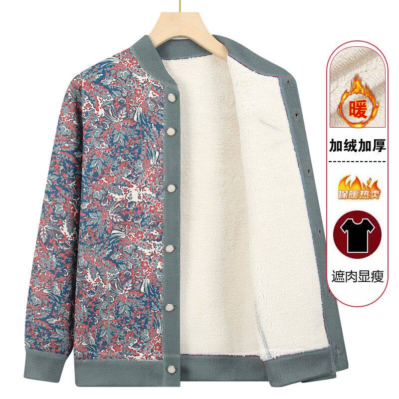 老人开衫毛衣女春秋装加