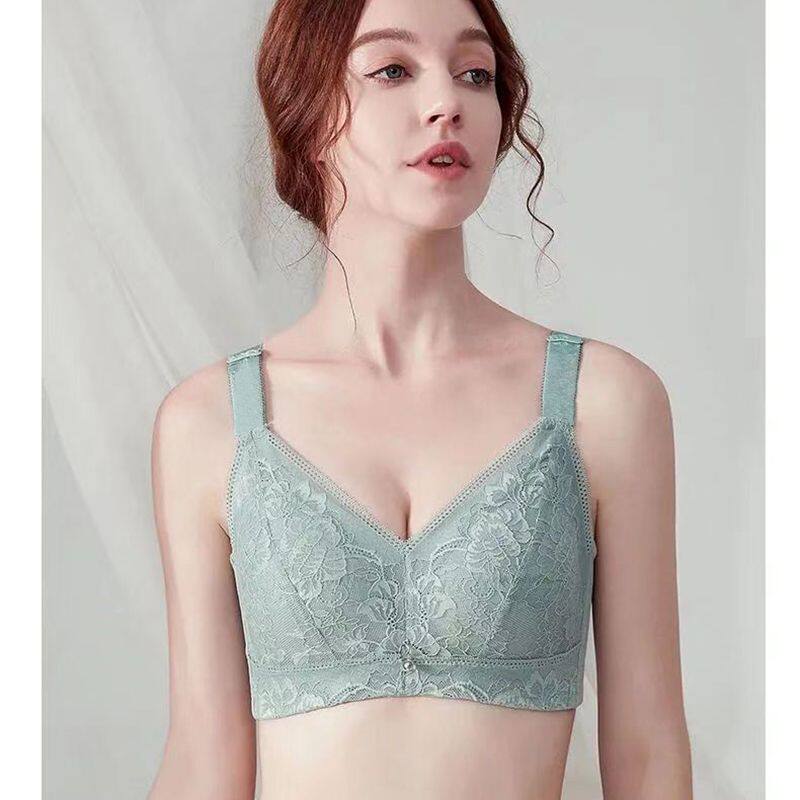大胸显小超薄内衣女无钢