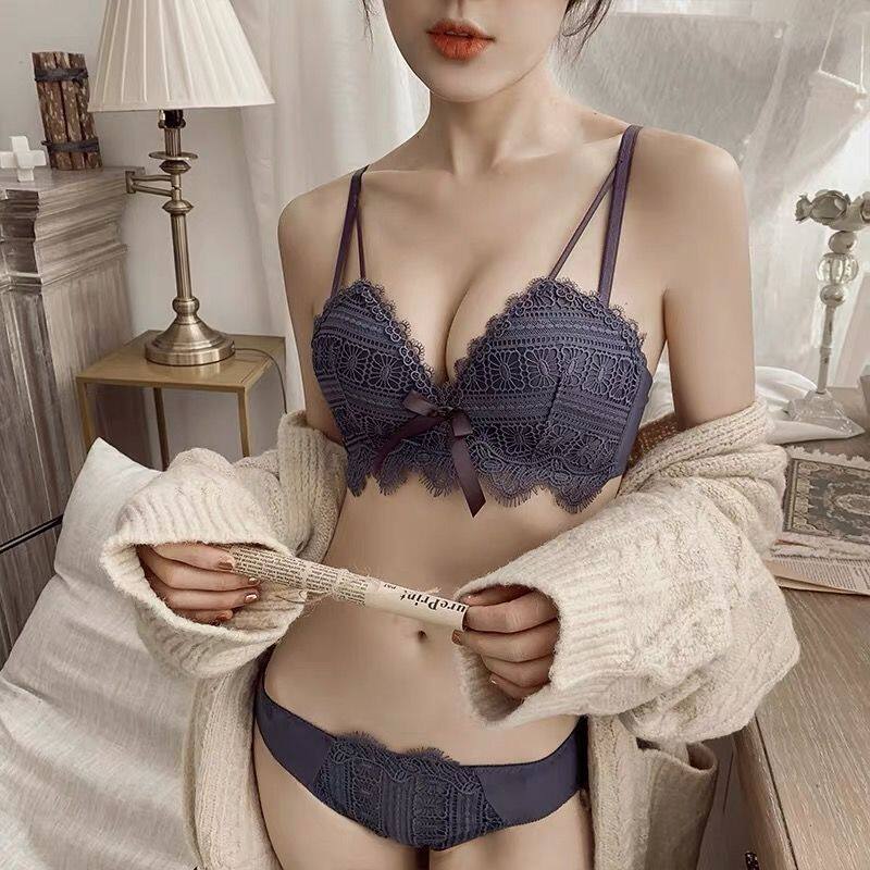 红色本命年内衣女小胸聚