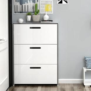 北欧超薄翻斗鞋柜烤漆现代简约17cm客厅玄关柜门厅柜家用门口进门