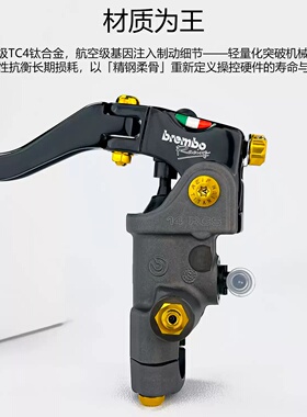 阿尔法TC4钛合金螺丝套装适用布雷博RCS直推上泵 瑞祖玛GT02螺丝