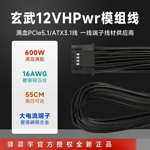 驿晨宇科技玄武电源线PCIe5.1线ATX3.1电源线12VHPwr主机电源线