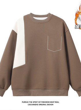 2024 HW24653加绒 冬季白底真超绒圆领卫衣M-5X HW24905-特P40