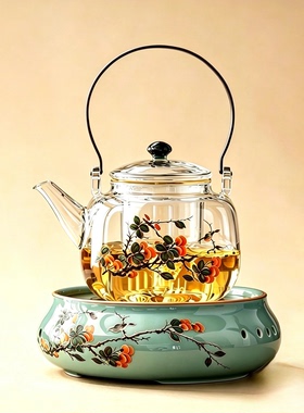 电陶炉煮茶器加厚耐热玻璃煮茶壶