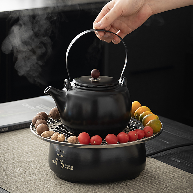 电陶炉陶壶煮茶器加厚耐热煮茶壶高端提梁泡茶壶电热煮茶炉烧水