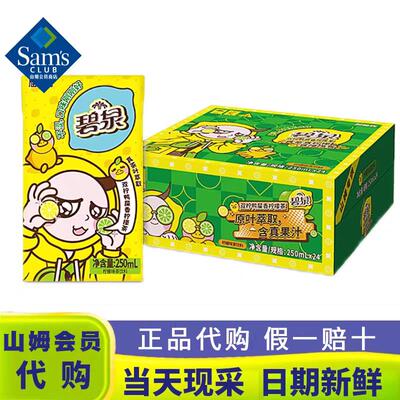 热销碧泉双柠鸭屎香柠檬茶250ml*24盒整箱超市会员分装
