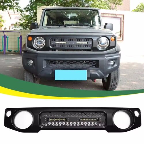 适用于2018+JB64 JB74 铃木吉姆尼 Jimny 带灯改装前脸中网
