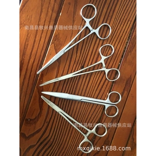 猪乐道兽用解剖剪刀持针钳止血钳弯剪兽用器械针头夹镊子敷料毛剪