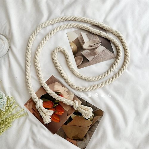 复古绳子百搭打结腰带女