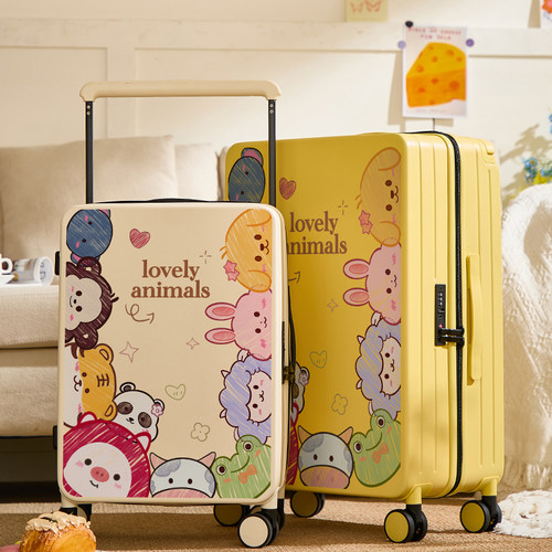 DHJ宽拉杆卡通行李箱万向轮