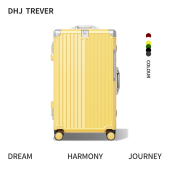 DHJ新款 行李箱女大容量旅行箱登机铝框密码 拉杆箱男加厚结实耐用