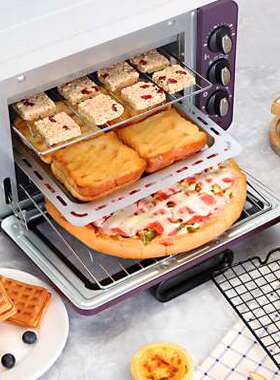 忠臣电烤箱家用小型烘焙多功能全自动迷你烤箱15升大容量立式白色