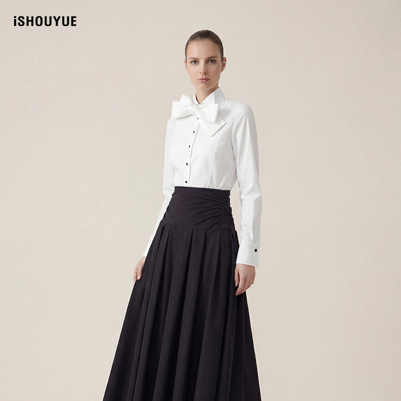 【明星同款】iSHOUYUE · 巴黎盛宴法式礼服裙高腰显瘦半裙