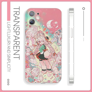 绝区零苹果17pro手机壳粉色二次元硅胶16荣耀500vivos30适配14魅族21iQOOz10小米15红米k90三星oppok13一加12