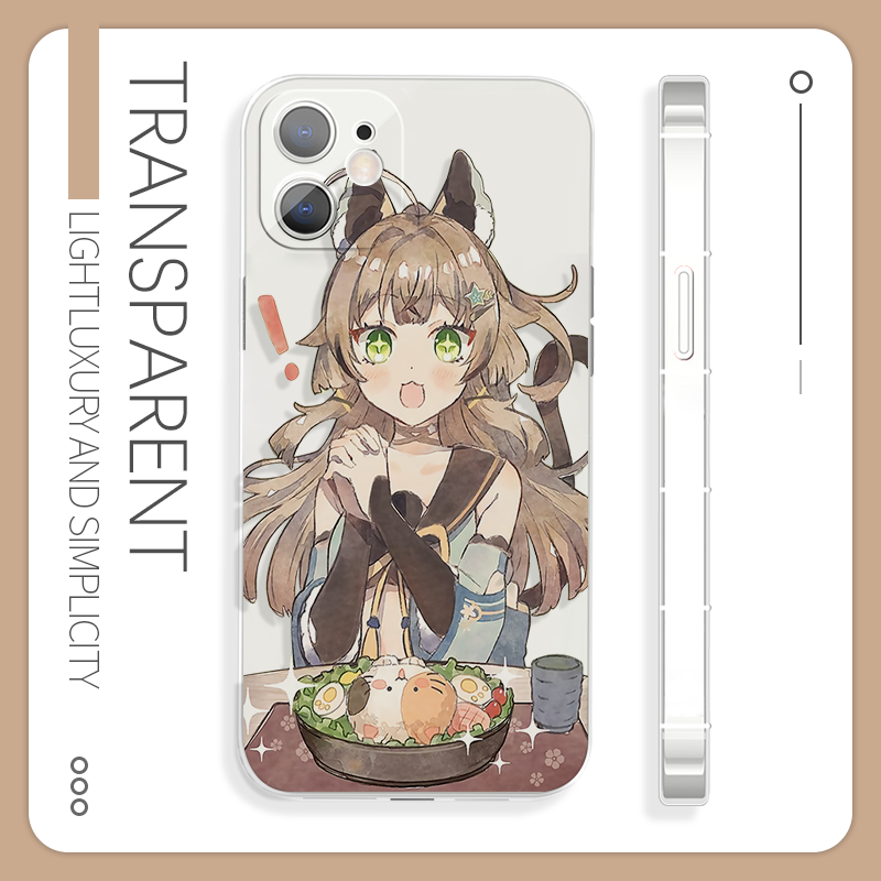 个性稻妻绮良良二次元猫耳少女苹果14手机壳适用于13pro小米13OPPOa57红米k60荣耀70iQOOneo7华为p40一加ace