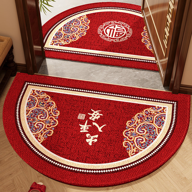 入户地垫红色喜庆进门门口新年入门地毯耐脏免洗家用玄关防滑脚垫,居家布艺,入户地垫,淘宝优惠券,粉丝福利购,淘宝优惠卷