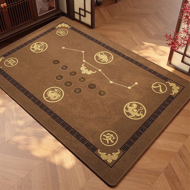 七星聚财开运风水地垫比利时绒入户门进门垫防滑蹭土耐脏脚垫,居家布艺,入户地垫,淘宝优惠券,粉丝福利购,淘宝优惠卷