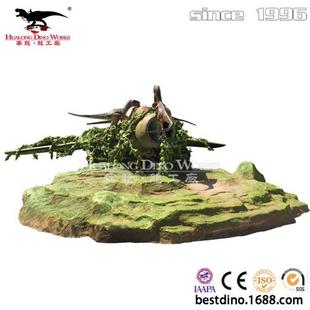 仿真恐龙模型仿真迅猛龙模型组合标志性恐龙模型机械硅胶