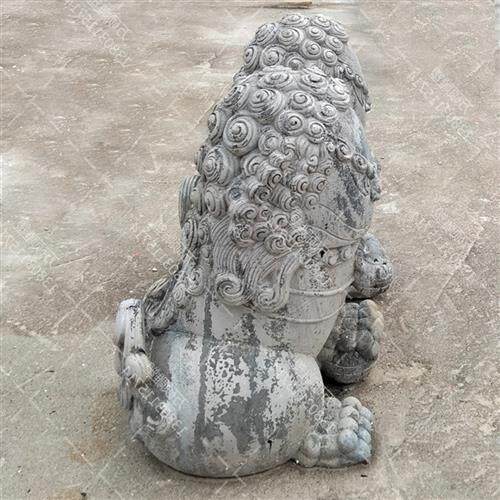 汉白玉石狮子雕塑精雕一对看门户外礼品庭院摆件家用天然复古青石