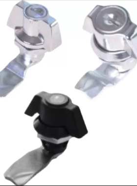 圆柱锁 XAS71 72 蝶型无锁芯 电柜箱转舌锁XAS61 62 63 64 65 66