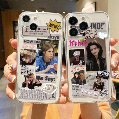 老友记透明欧美风手机壳
