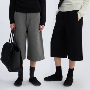 ROC羊毛直筒休闲裤 7分裤 女2025秋季 肌理感百搭时尚 女 新品 LIAC