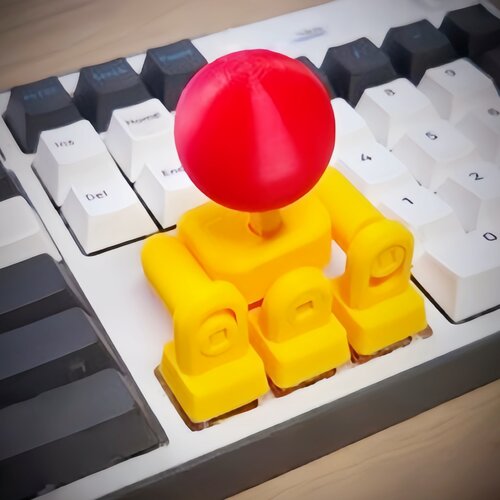 摇杆键帽3d打印方向键街头霸王键盘摇把创意拳皇游戏遥感手柄键帽
