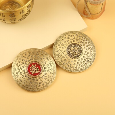 深圳黄铜百财罗盘工艺品